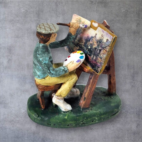 Hawthorne Village Thomas Kinkade Artist Figurine 1999 Seasonal Decor Read - Picture 1 of 5